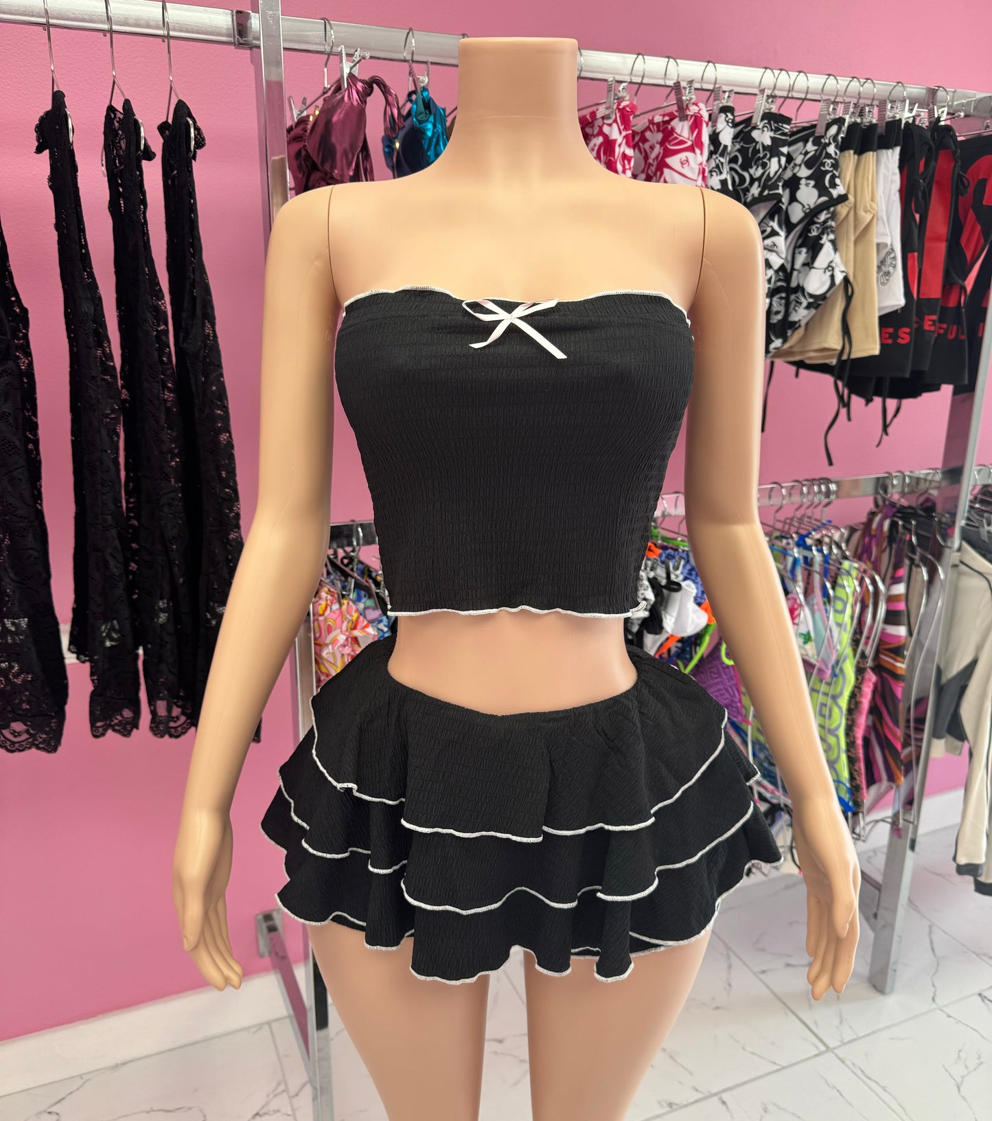 Leila Ruffle Skirt Set