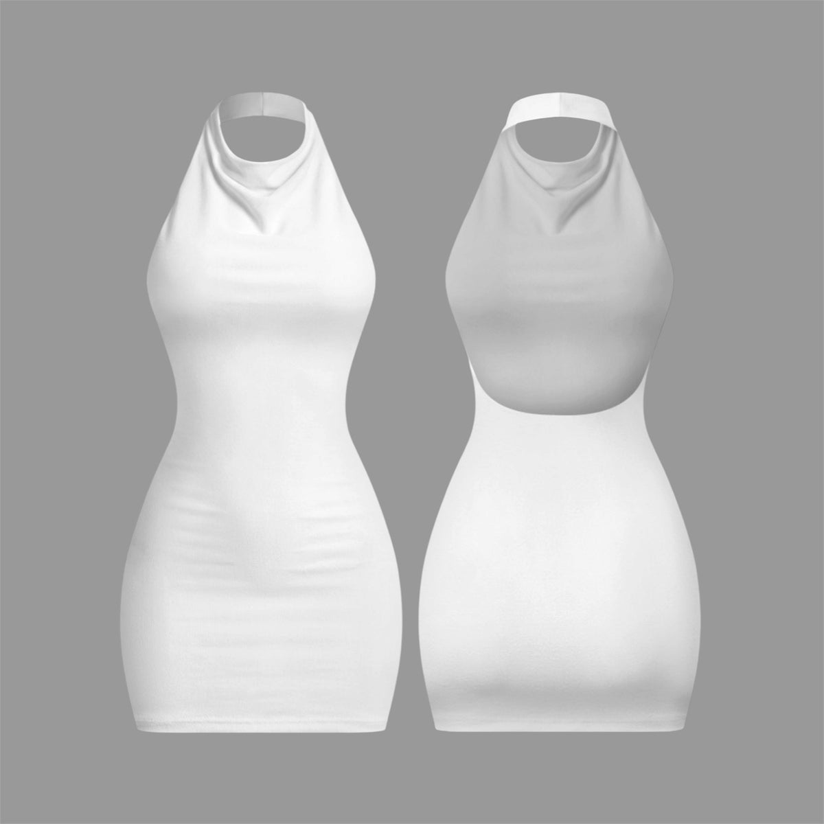 Celine Halter Mini Dress