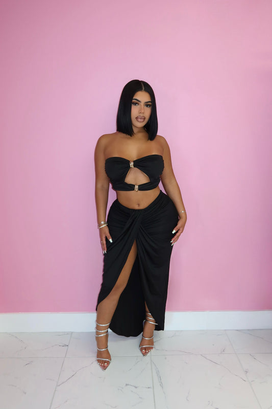 Kassandra Skirt Set (Black)