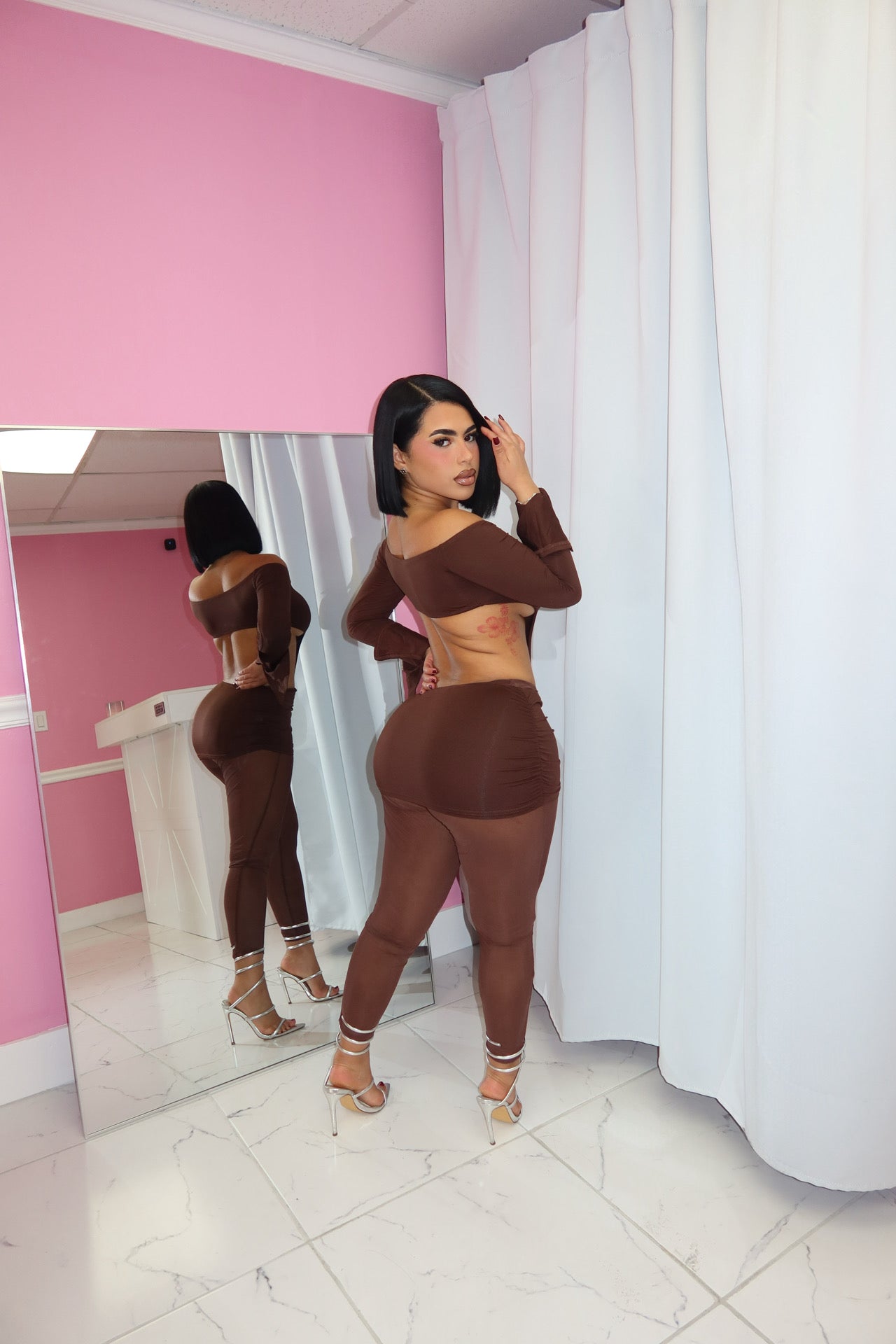 Jayden Mesh Set (Brown)