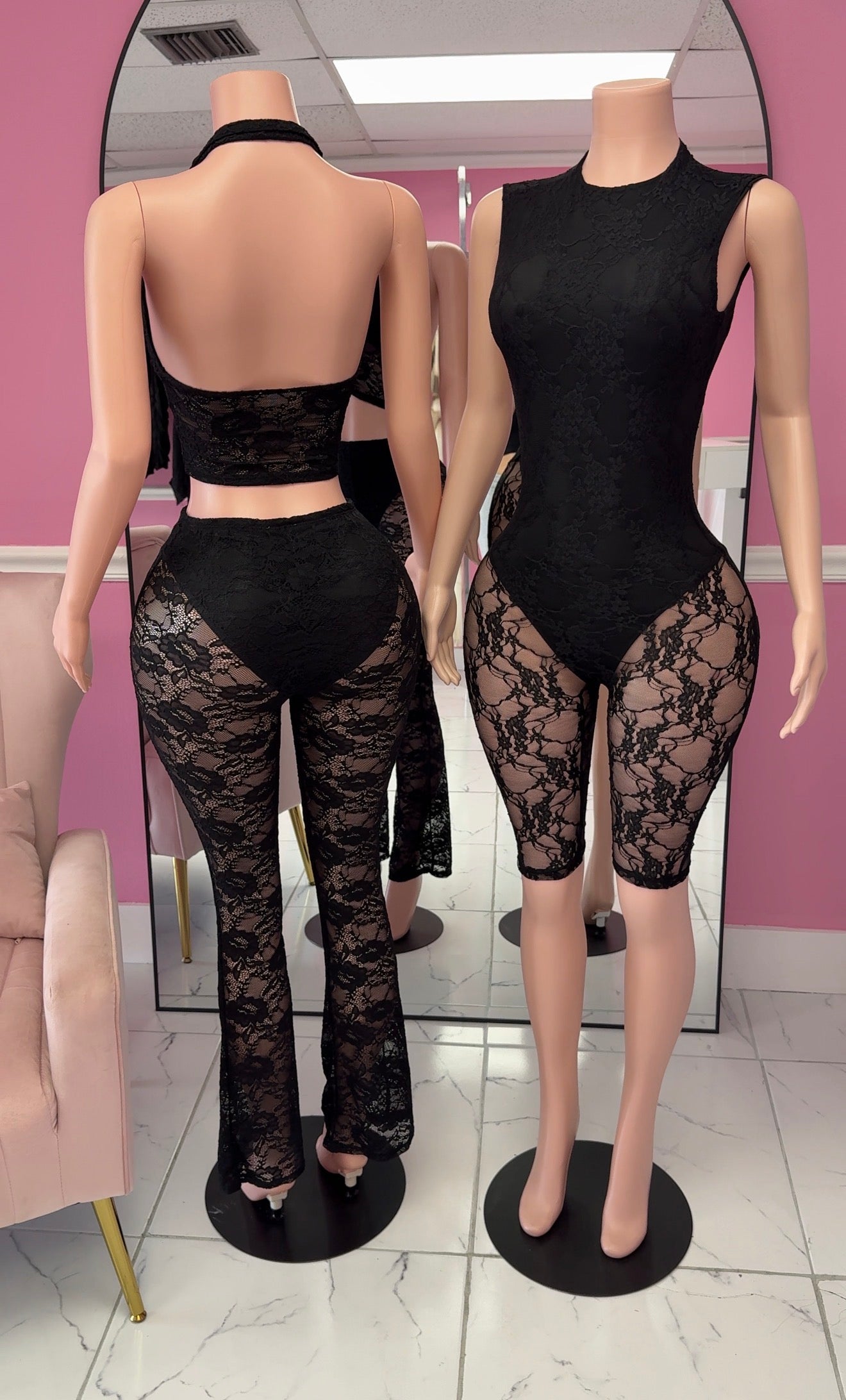 Alicia Lace Pants Set