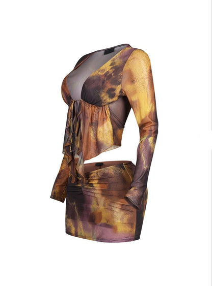 Talia Ruffle Skirt Set