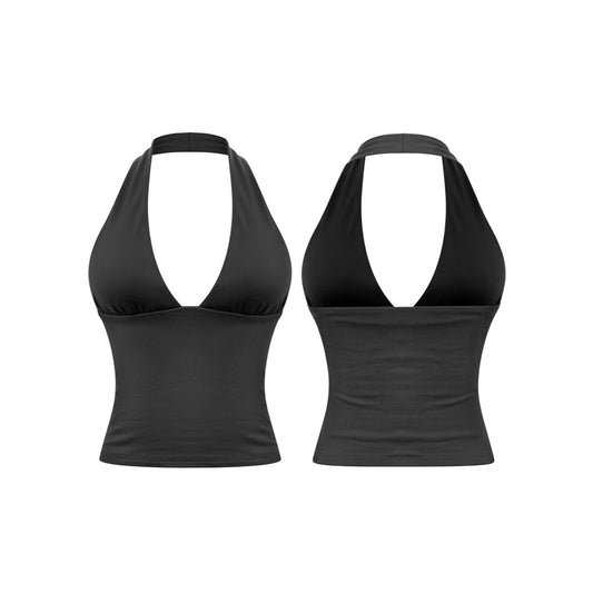 Rayna Halter Top (Black)
