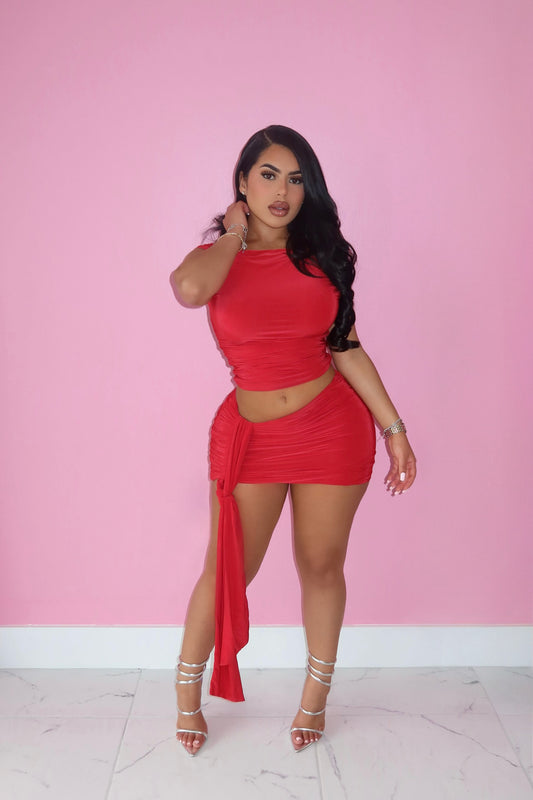 Scarlet Skirt Set