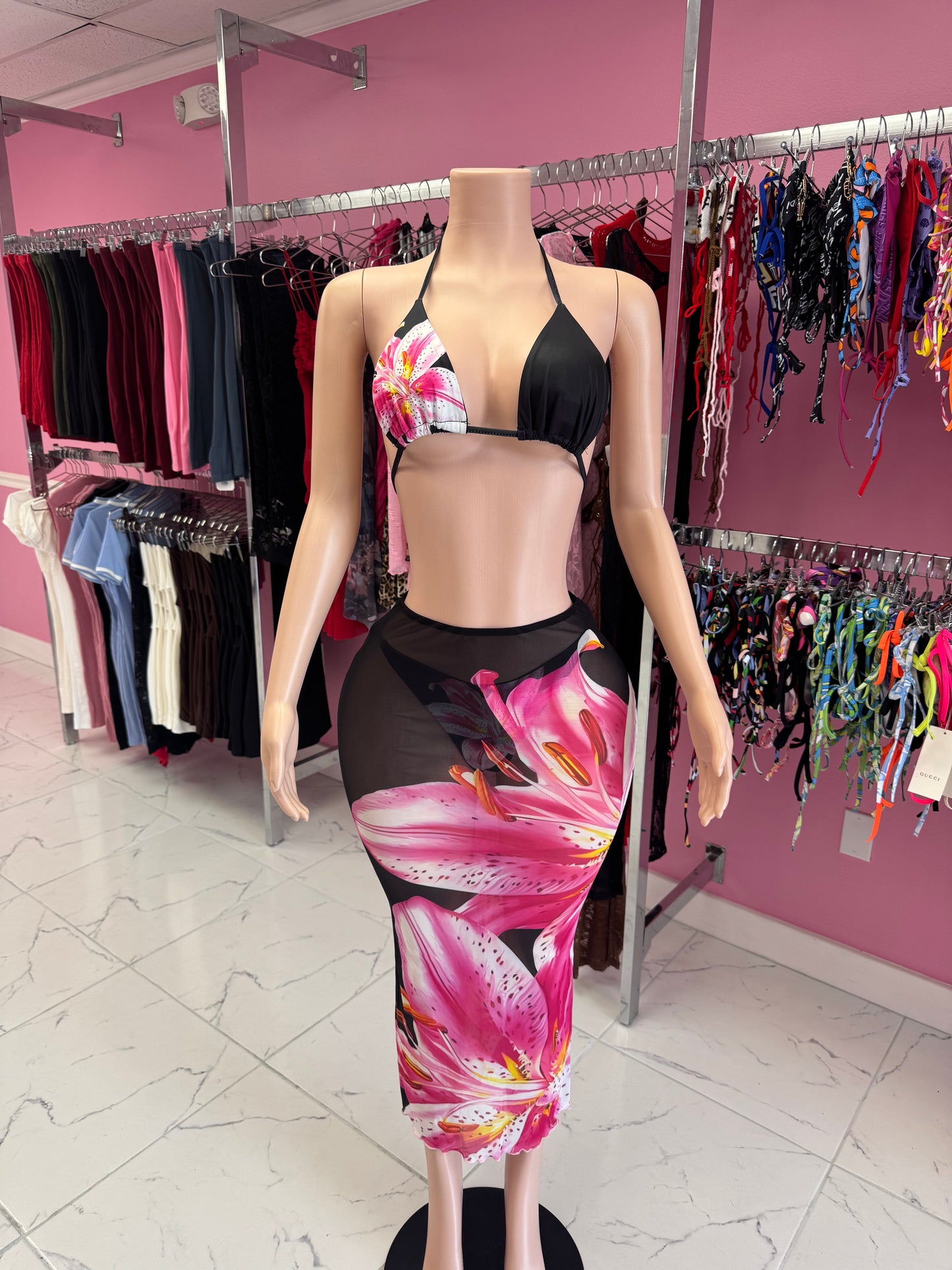 Pink Hibiscus Set