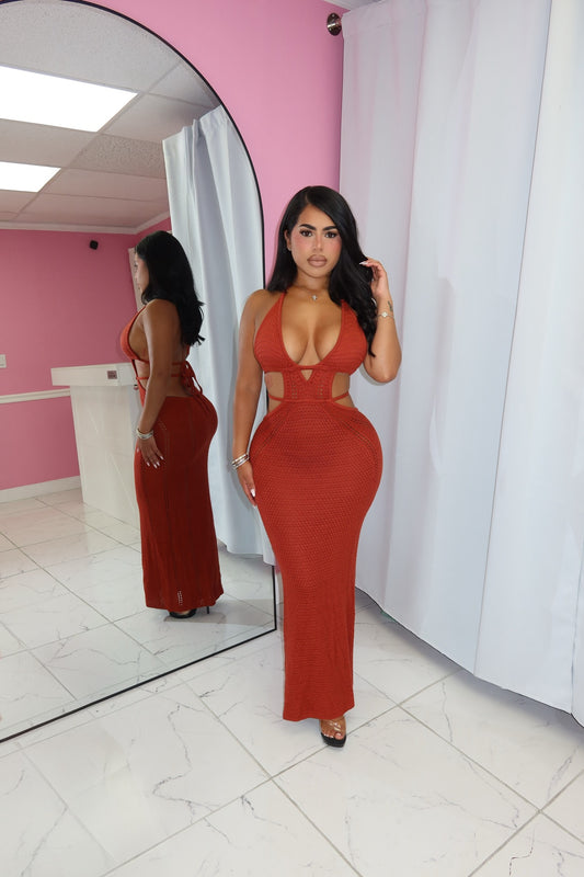 Clarissa Crochet Maxi Dress