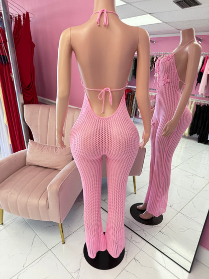 Coastal Muse Crochet Jumpsuit