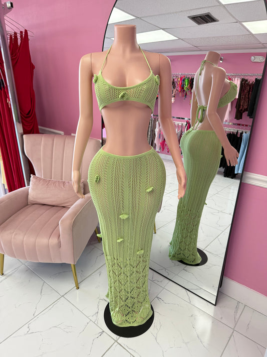 Solea Crochet Skirt Set