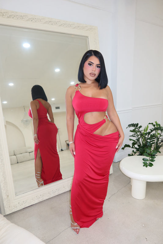 Leaane Draped Maxi Dress